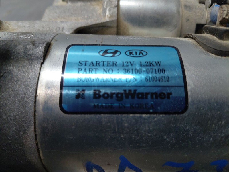 Recambio de motor arranque para hyundai i20 iii active referencia OEM IAM   