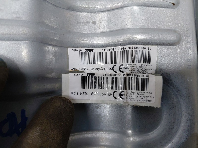 Recambio de airbag delantero derecho para citroën c4 cactus shine referencia OEM IAM   