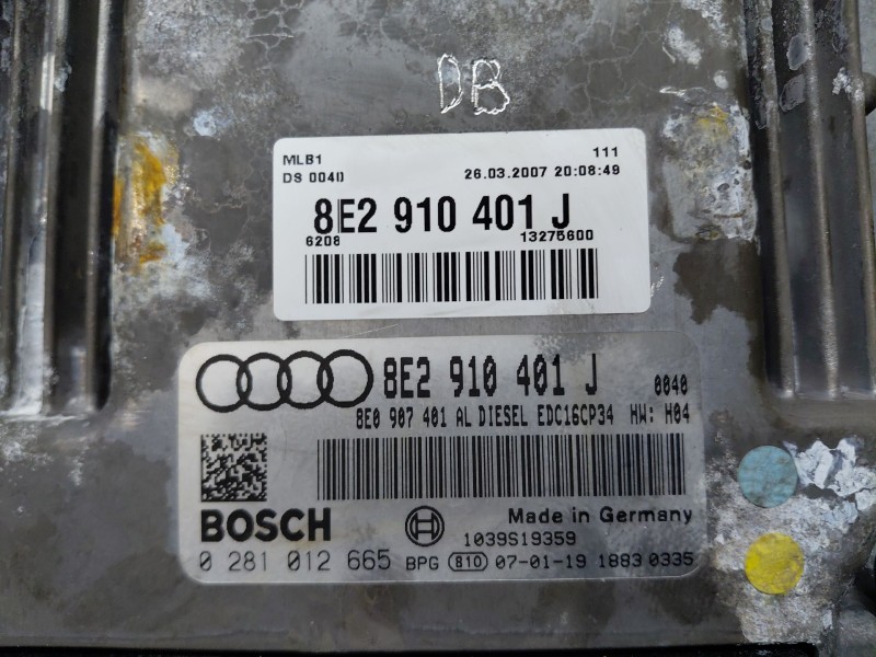 Recambio de centralita motor uce para audi a4 avant (8e) confort referencia OEM IAM   