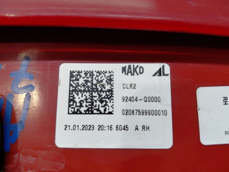 Recambio de piloto trasero derecho interior para hyundai i20 iii active referencia OEM IAM   