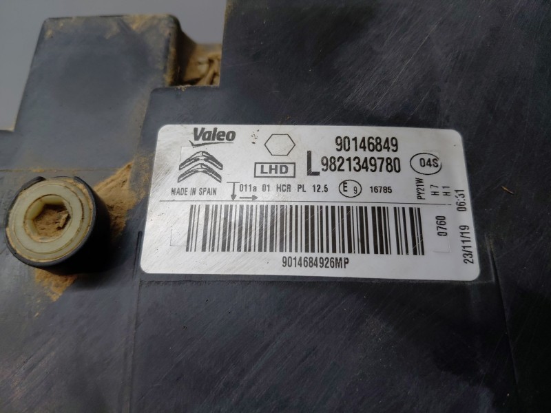 Recambio de faro izquierdo para citroën c4 cactus shine referencia OEM IAM   