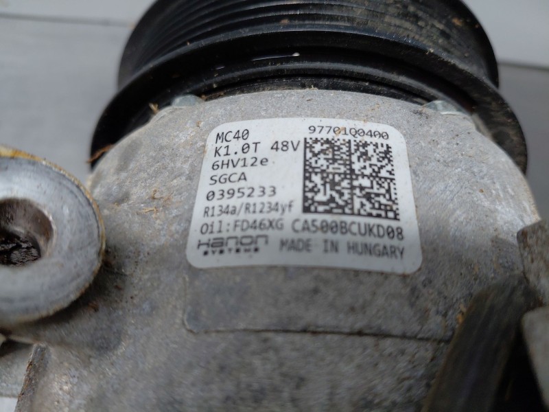 Recambio de compresor aire acondicionado para hyundai bayon hybrid referencia OEM IAM   