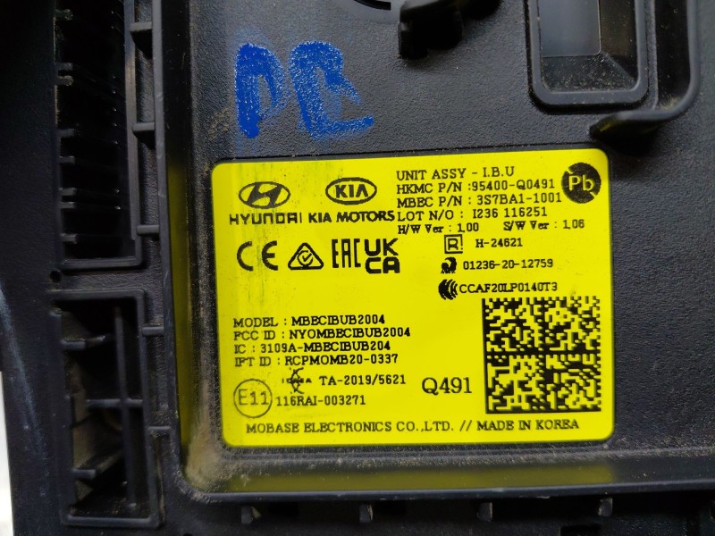 Recambio de modulo confort para hyundai bayon hybrid referencia OEM IAM   
