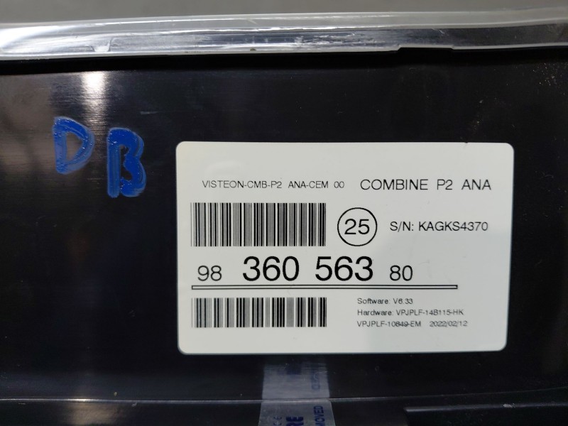 Recambio de cuadro instrumentos para peugeot 208 ii (ub_, up_, uw_, uj_) 1.5 bluehdi 100 referencia OEM IAM   