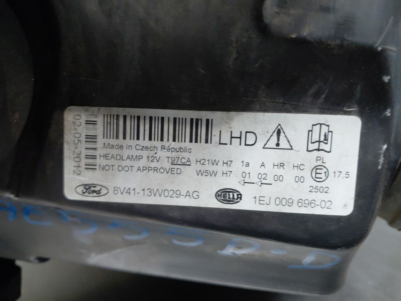 Recambio de faro derecho para ford kuga i 2.0 tdci referencia OEM IAM 1717360  