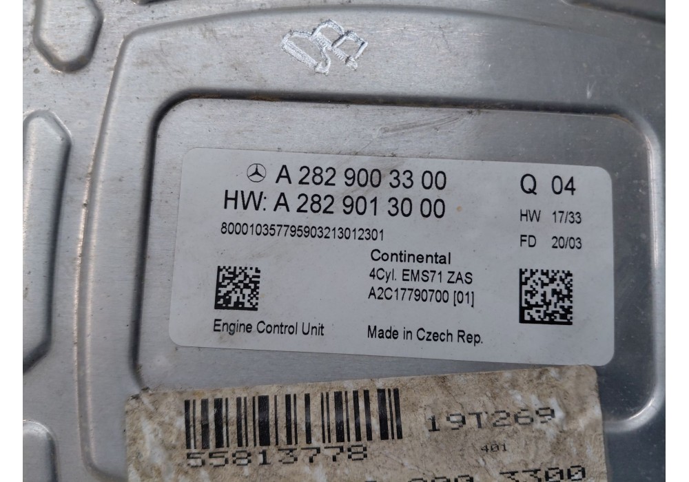 Recambio de centralita motor uce para mercedes-benz clase a (w177) a 180 (177.084) referencia OEM IAM   