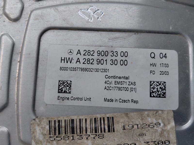 Recambio de centralita motor uce para mercedes-benz clase a (w177) a 180 (177.084) referencia OEM IAM   