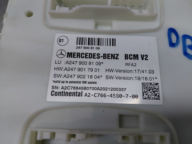 Recambio de modulo confort para mercedes-benz clase a (w177) a 180 (177.084) referencia OEM IAM   