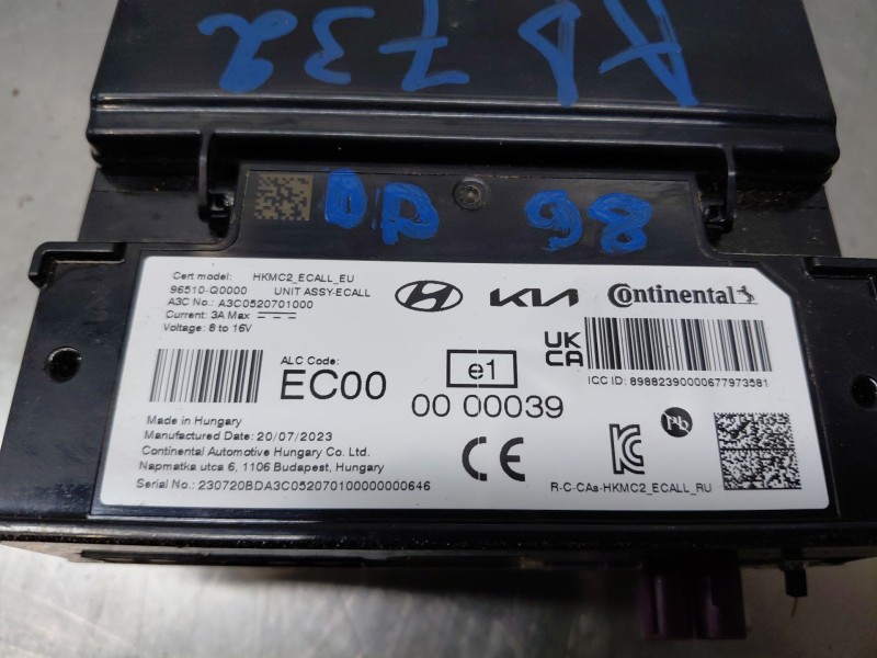 Recambio de modulo electronico para hyundai bayon hybrid referencia OEM IAM   