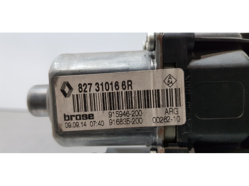 Recambio de motor elevalunas trasero izquierdo para renault scenic iii bose edition referencia OEM IAM 827310166R   Recambio de motor elevalunas trasero izquierdo para renault scenic iii bose edition referencia OEM IAM 827310166R