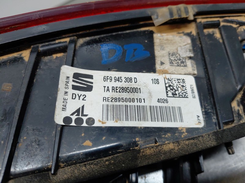 Recambio de piloto trasero derecho interior para seat arona suv referencia OEM IAM   