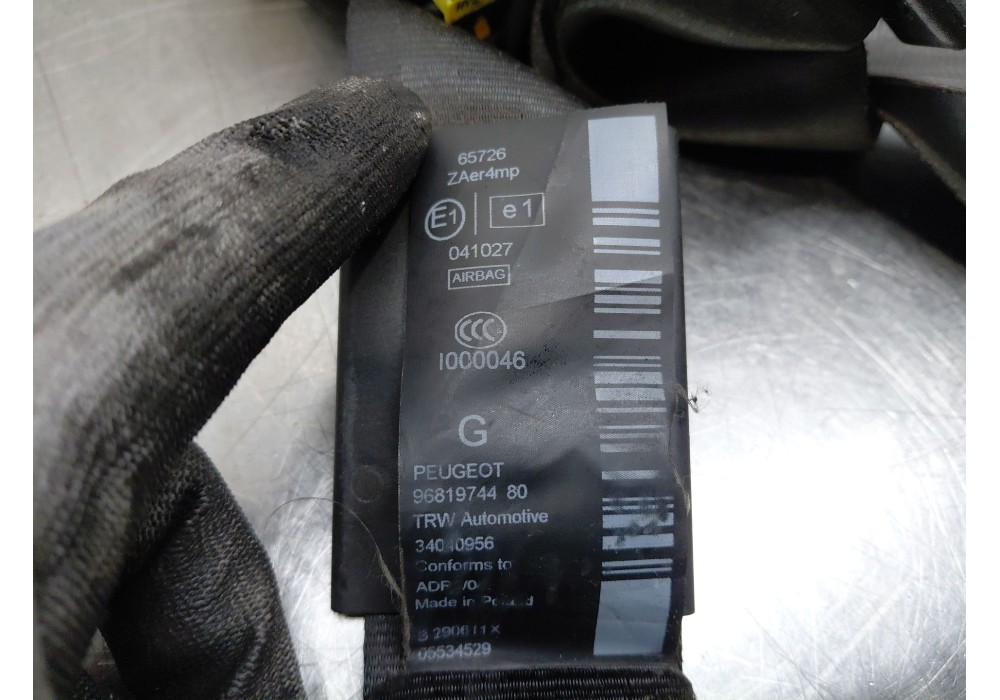 Recambio de cinturon seguridad delantero izquierdo para peugeot 5008 (0u_, 0e_) 1.6 hdi referencia OEM IAM   