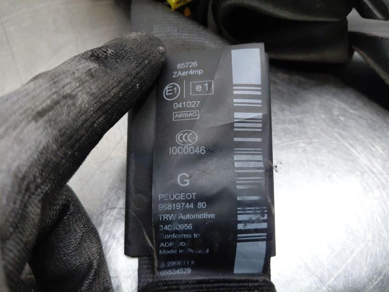 Recambio de cinturon seguridad delantero izquierdo para peugeot 5008 (0u_, 0e_) 1.6 hdi referencia OEM IAM   