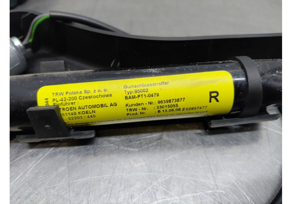 Recambio de pretensor airbag derecho para citroën c3 i (fc_, fn_) 1.4 hdi referencia OEM IAM   