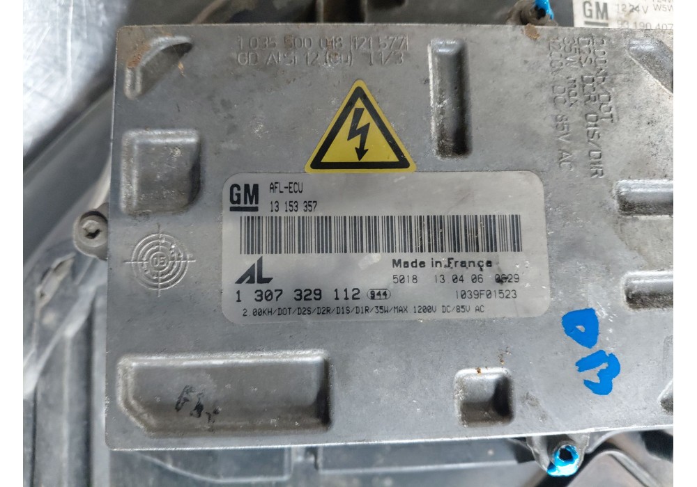 Recambio de faro derecho para opel zafira / zafira family b (a05) 1.9 cdti (m75) referencia OEM IAM   