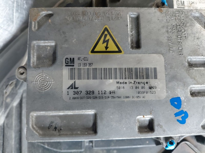 Recambio de faro derecho para opel zafira / zafira family b (a05) 1.9 cdti (m75) referencia OEM IAM   