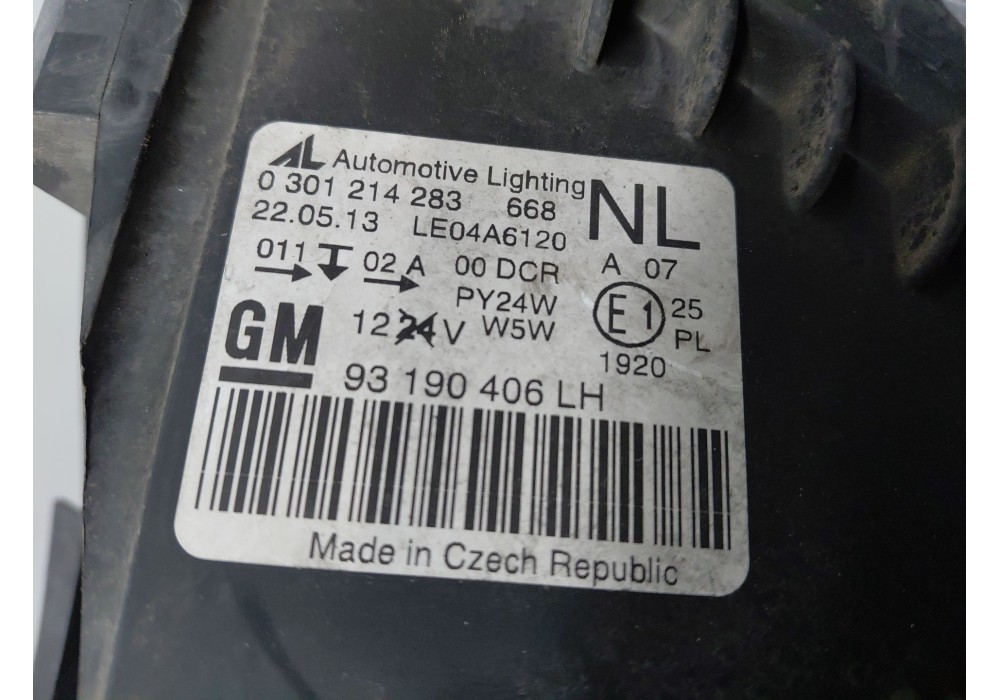 Recambio de faro izquierdo para opel zafira / zafira family b (a05) 1.9 cdti (m75) referencia OEM IAM   