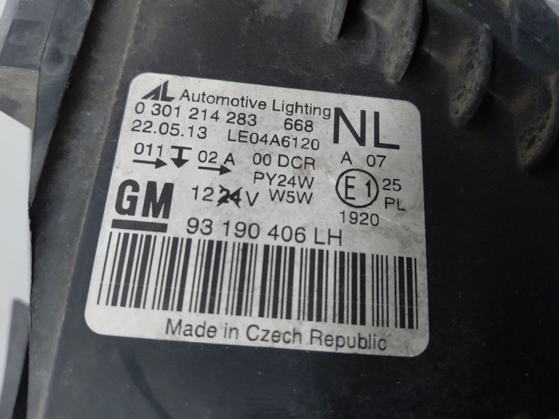 Recambio de faro izquierdo para opel zafira / zafira family b (a05) 1.9 cdti (m75) referencia OEM IAM   