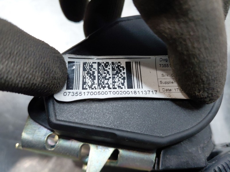 Recambio de cinturon seguridad trasero izquierdo para fiat doblo ii cargo (263) multijet referencia OEM IAM   