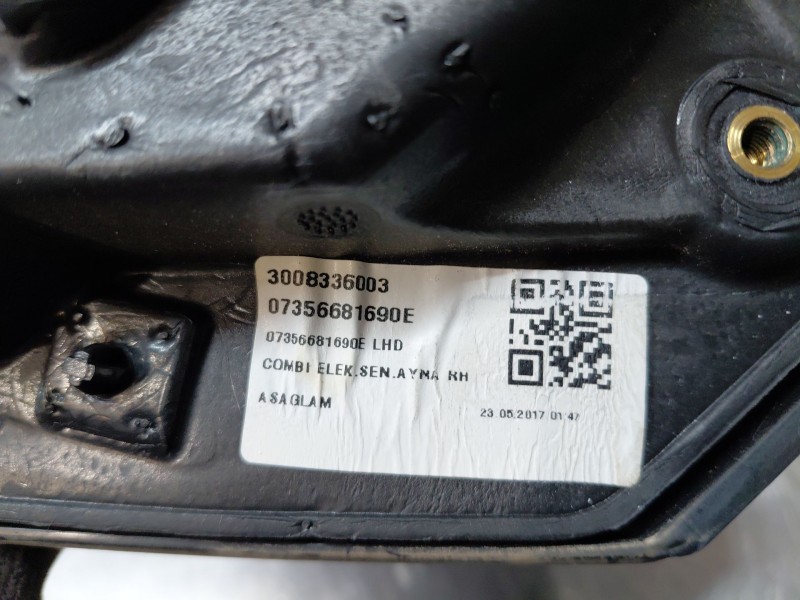 Recambio de retrovisor derecho para fiat doblo ii cargo (263) multijet referencia OEM IAM   