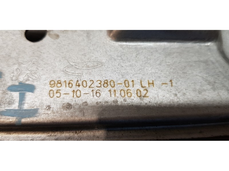 Recambio de elevalunas trasero izquierdo para peugeot 2008 (--.2013) active referencia OEM IAM 9816401580   Recambio de elevalunas trasero izquierdo para peugeot 2008 (--.2013) active referencia OEM IAM 9816401580