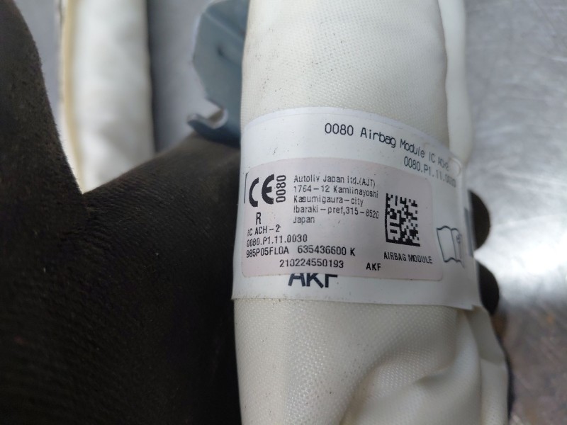 Recambio de airbag cortina delantero derecho para nissan micra v (k14) acenta referencia OEM IAM   