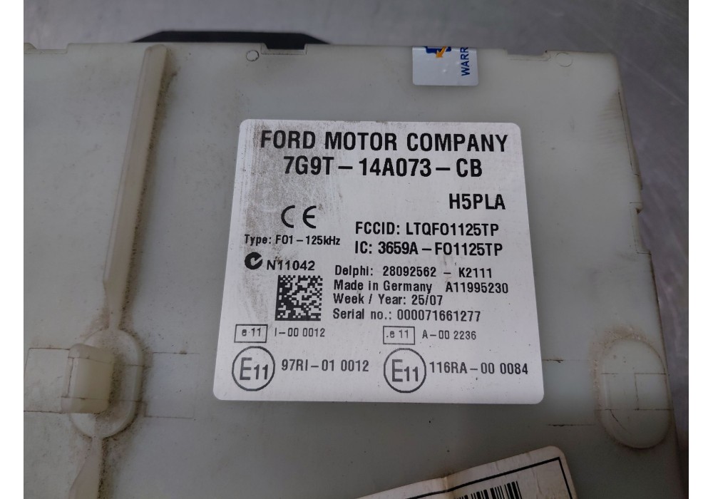 Recambio de caja reles / fusibles para ford s-max (wa6) 1.8 tdci referencia OEM IAM 7G9T14A073CB 28092562 