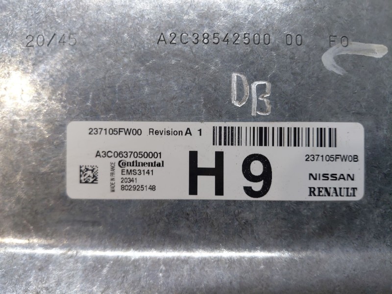 Recambio de centralita motor uce para nissan micra v (k14) acenta referencia OEM IAM   