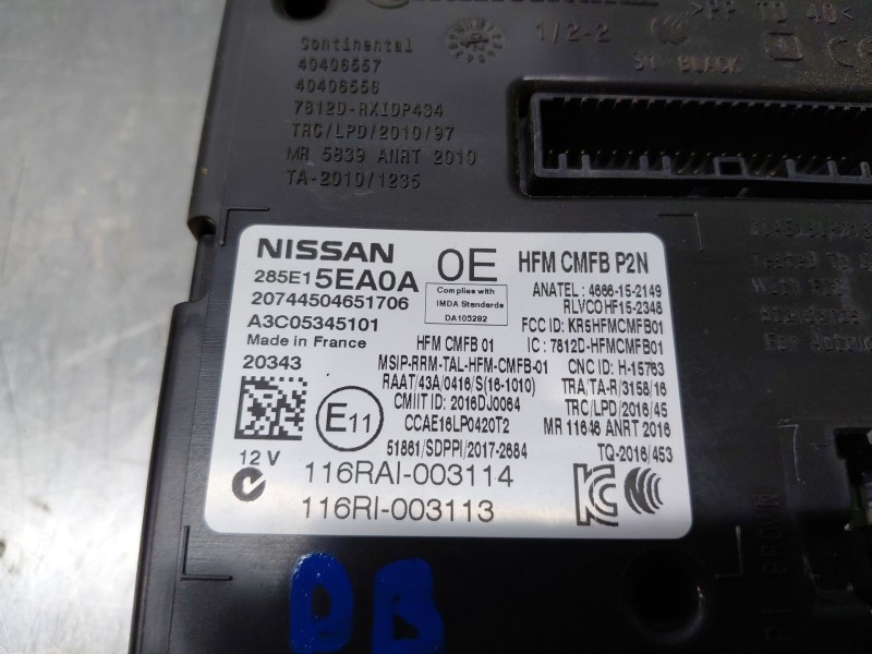 Recambio de modulo confort para nissan micra v (k14) acenta referencia OEM IAM   