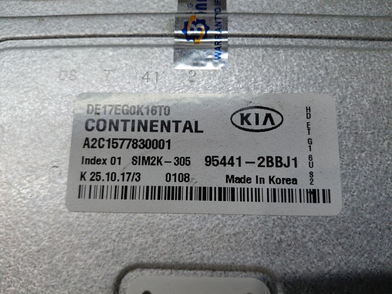 Recambio de centralita cambio automatico para kia niro concept referencia OEM IAM   