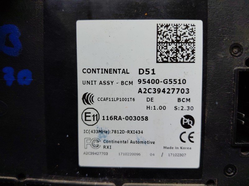 Recambio de modulo electronico para kia niro concept referencia OEM IAM   