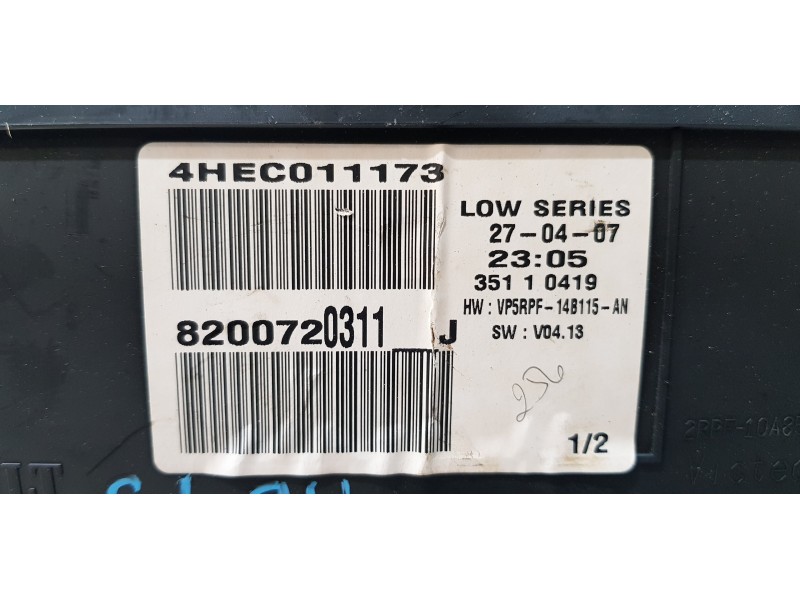 Recambio de cuadro instrumentos para renault megane ii berlina 3p gt referencia OEM IAM 8200720311J  