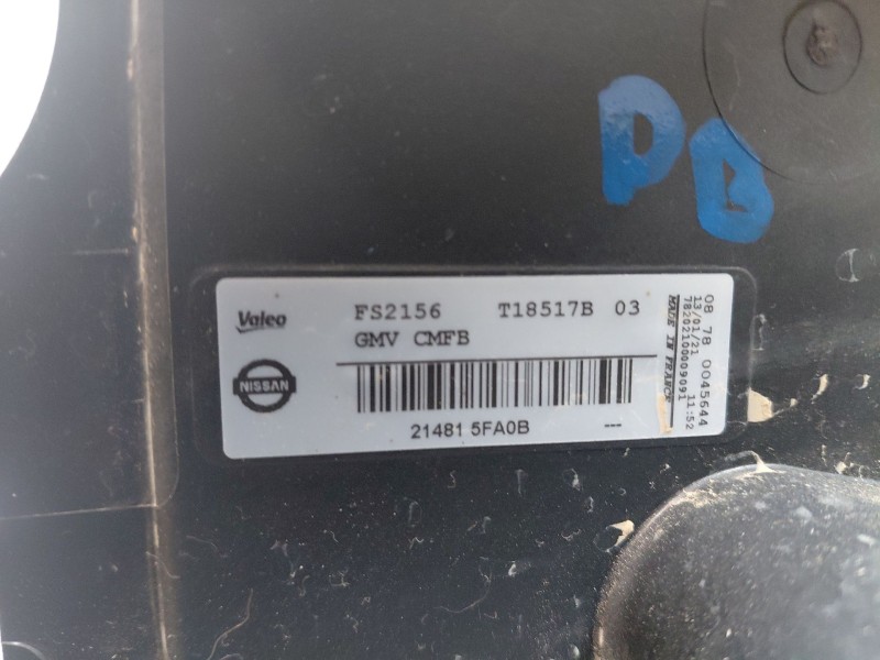 Recambio de electroventilador para nissan micra v (k14) acenta referencia OEM IAM   