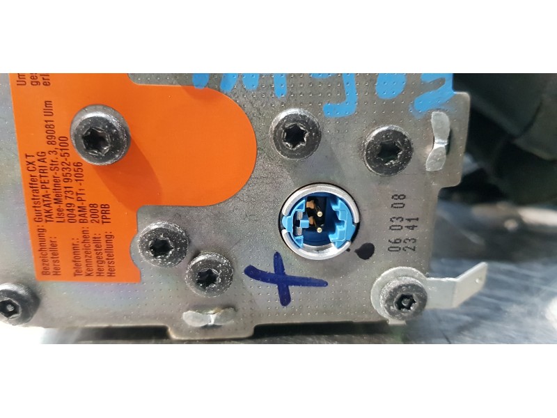 Recambio de cinturon seguridad delantero derecho para citroen c4 grand picasso exclusive referencia OEM IAM 9654964377  