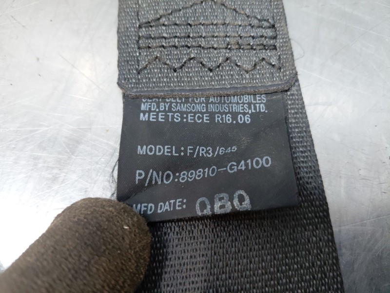 Recambio de cinturon seguridad trasero izquierdo para hyundai i30 (pde, pd, pden) 1.5 referencia OEM IAM   