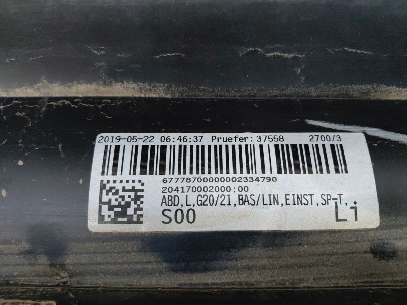 Recambio de faldon lateral para bmw serie 3 berlina (g20) sport referencia OEM IAM   