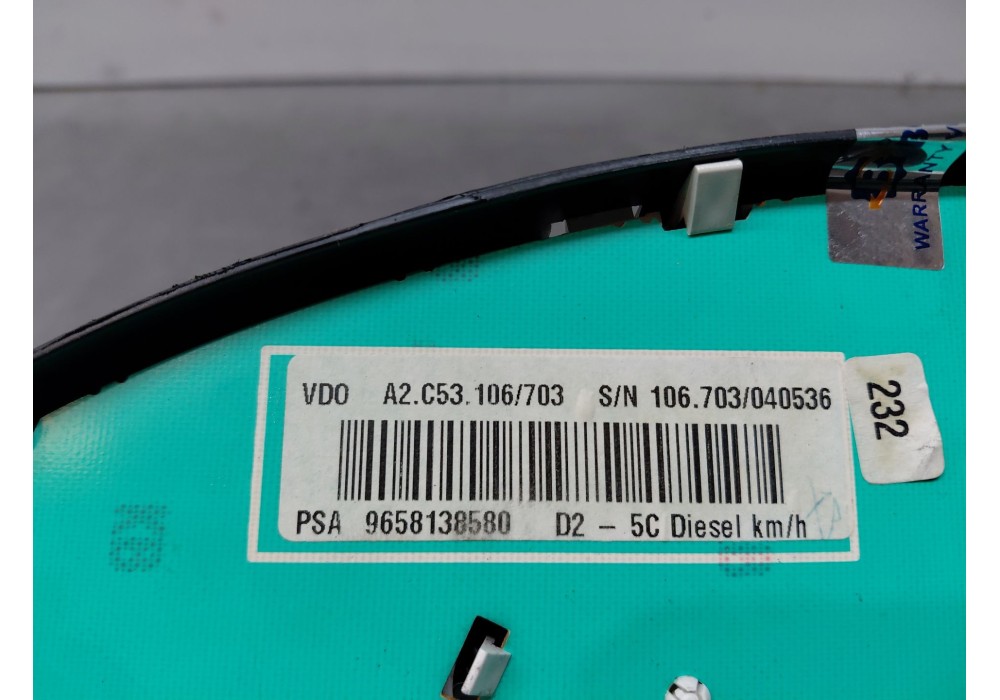 Recambio de cuadro instrumentos para peugeot 407 (6d_) 2.0 hdi 135 (6drhrh, 6drhre, 6drhrg, 6drhrj) referencia OEM IAM   