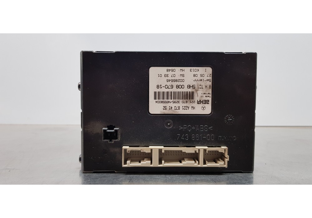 Recambio de centralita aire acondicionado para mercedes clase s (w221) berlina 320 / 350 cdi (221.022) referencia OEM IAM A22187