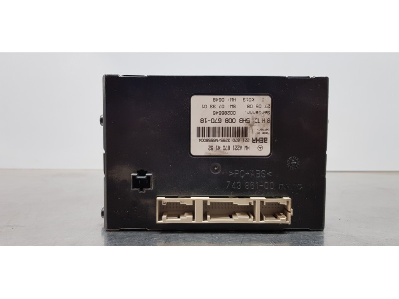 Recambio de centralita aire acondicionado para mercedes clase s (w221) berlina 320 / 350 cdi (221.022) referencia OEM IAM A22187