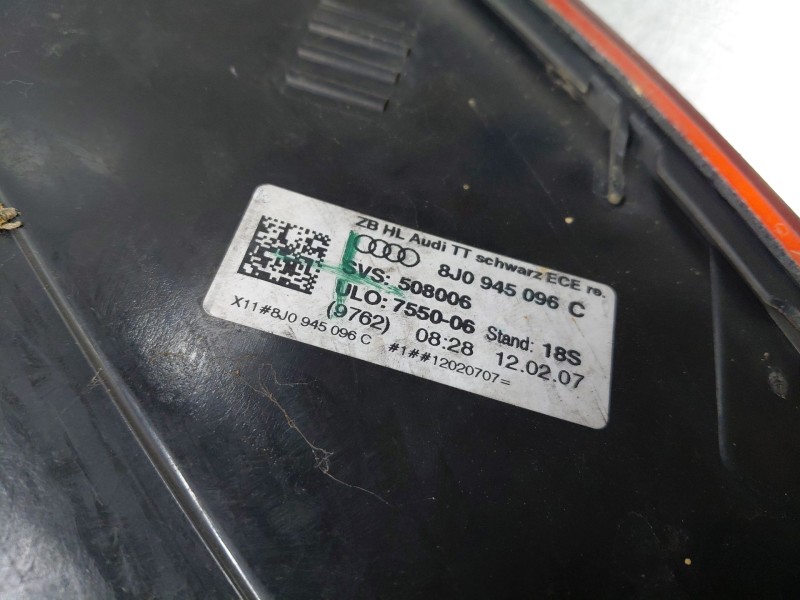 Recambio de piloto trasero derecho para audi tt (8j3/8j9) coupe referencia OEM IAM 8J0945096L  