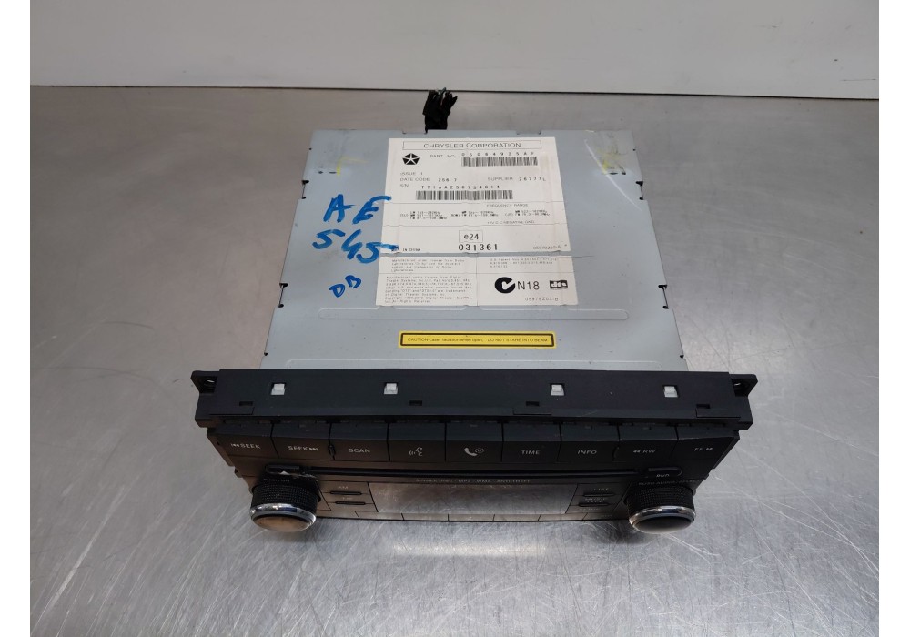 Recambio de sistema audio / radio cd para chrysler grand voyager v (rt) 2.8 crd referencia OEM IAM   