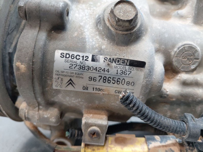 Recambio de compresor aire acondicionado para peugeot 208 acces referencia OEM IAM 9678656080  