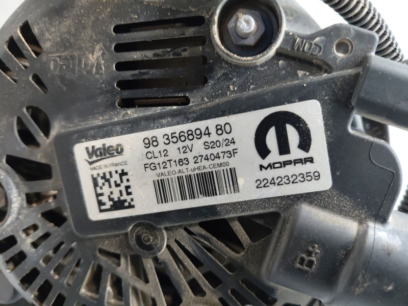 Recambio de alternador para opel corsa f elegance referencia OEM IAM 9835689480  