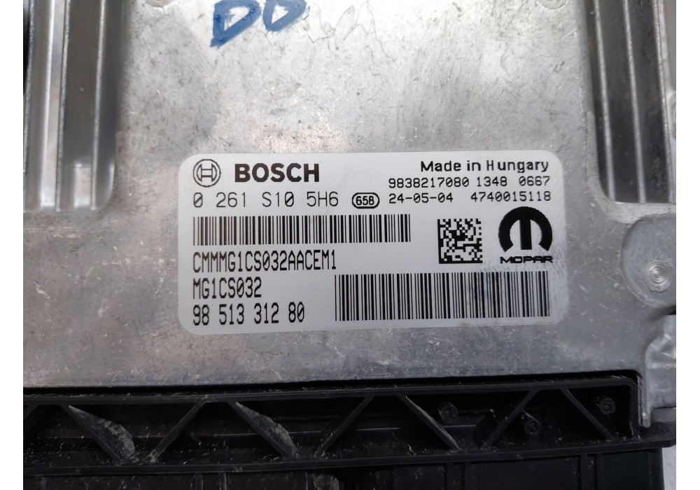 Recambio de centralita motor uce para opel corsa f elegance referencia OEM IAM 9851331280 0261s105h6 