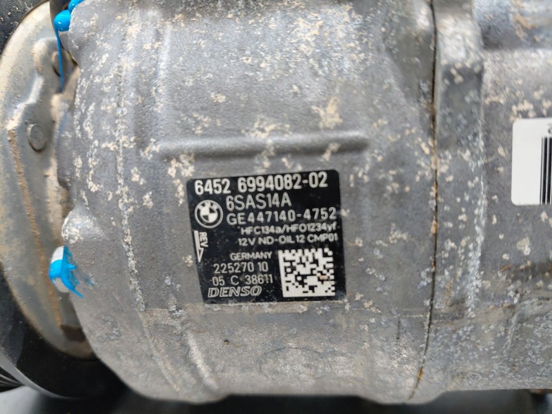 Recambio de compresor aire acondicionado para bmw serie 3 berlina (g20) sport referencia OEM IAM 64526994082 22527010 