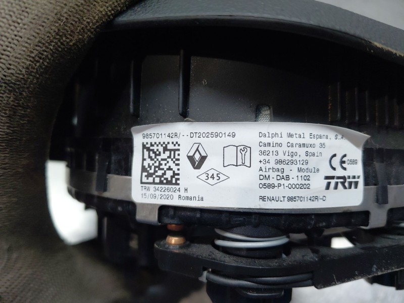 Recambio de kit airbag para dacia sandero essence referencia OEM IAM 985701142R  