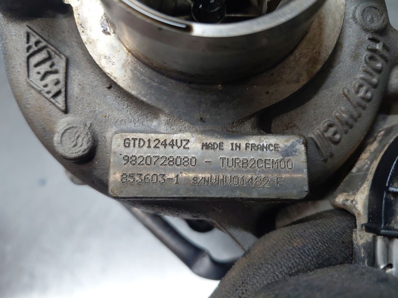 Recambio de turbocompresor para peugeot 3008 gt line referencia OEM IAM 9820728080  
