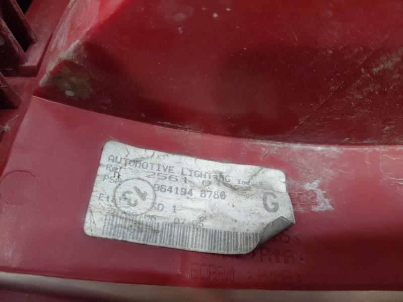 Recambio de piloto trasero izquierdo para peugeot 407 sw (6e_, 6d_) 2.7 hdi referencia OEM IAM 6350T3 9641948780 