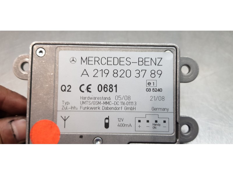 Recambio de modulo electronico para mercedes clase s (w221) berlina 320 / 350 cdi (221.022) referencia OEM IAM A2198203789  