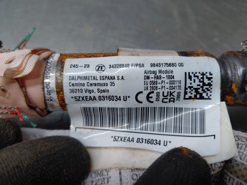 Recambio de airbag cortina delantero izquierdo para opel mokka edition referencia OEM IAM 9843175680  